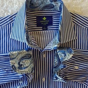 Christian Aujard Paris Stripe Contrast Cuff L